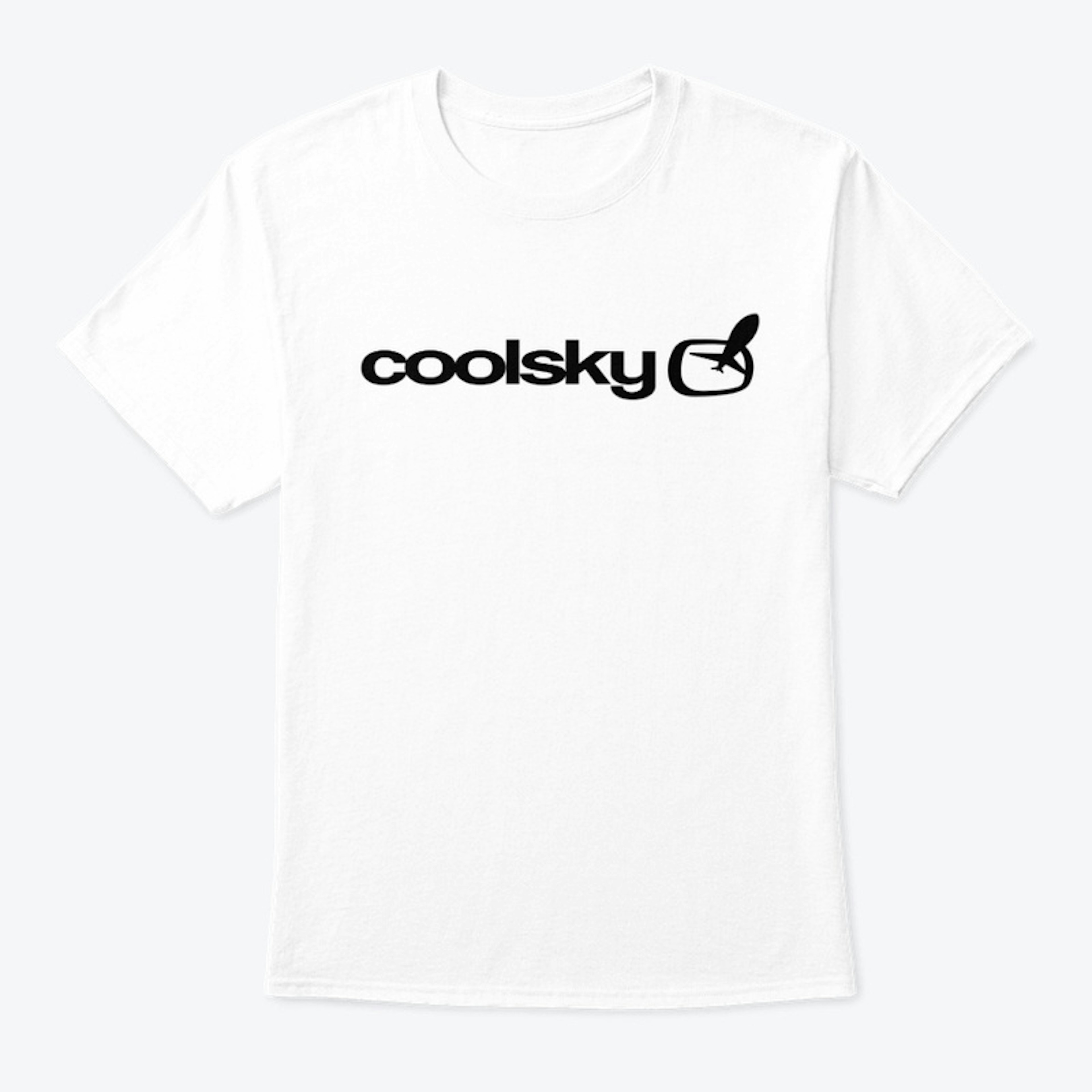 Coolsky Black on White Classic Tee