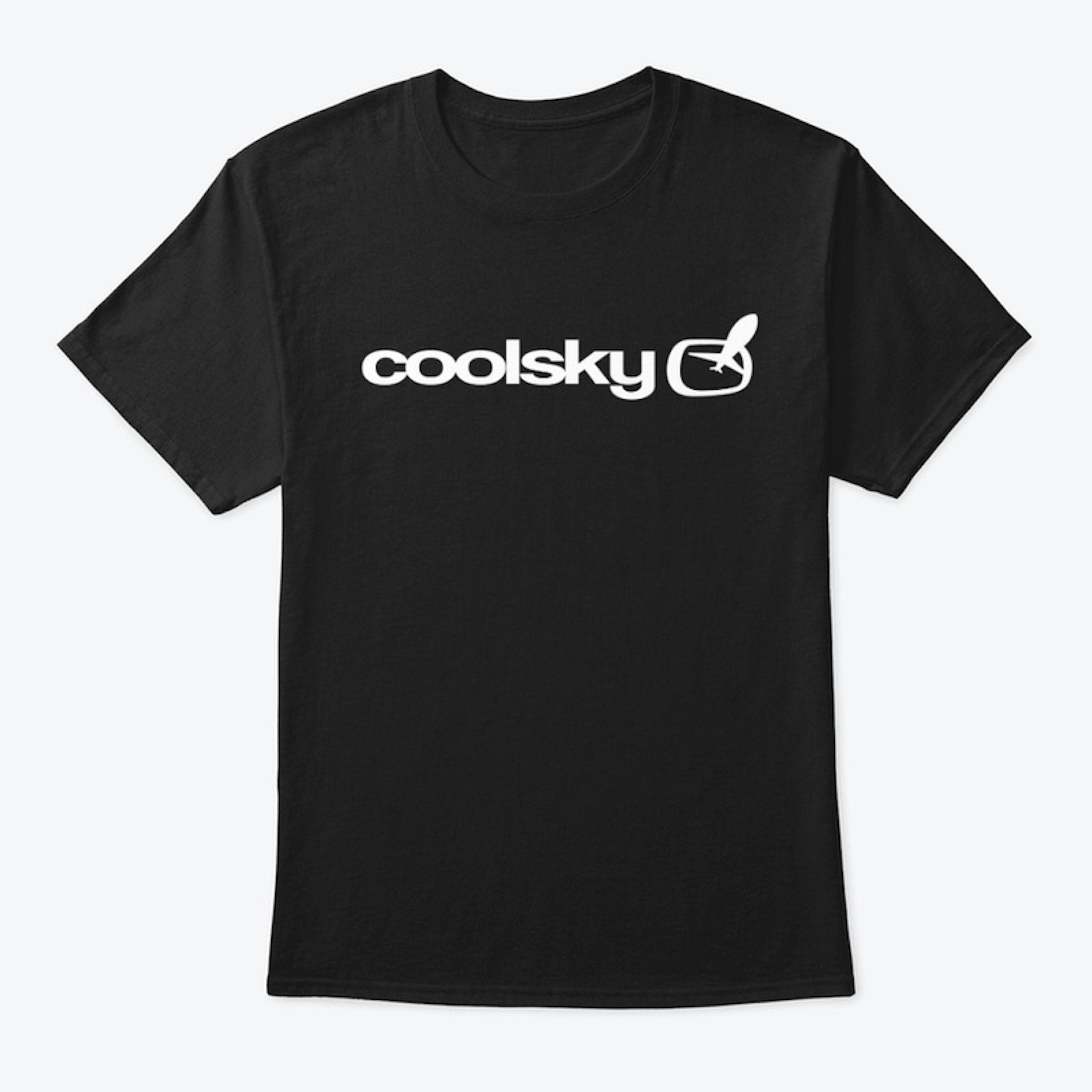 Coolsky White on Black Classic Tee